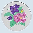 Floral Silk Painted Suncatcher