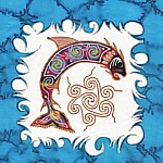 Salmon of Knowledge Silk Painting