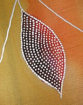 Moroccan Summer leaf silk art