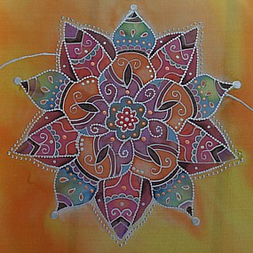 Flower from Moroccan Summer Silk Art