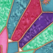 Painting on silk salt technique